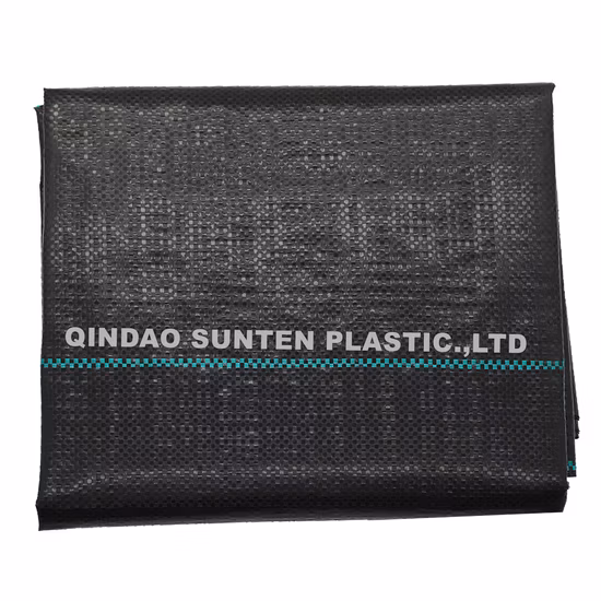 Black/Green PP Woven Geotextile Weed Barrier Landscape Fabric Ground Cover
