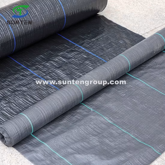Black/Green PP Woven Geotextile Weed Barrier Landscape Fabric Ground Cover