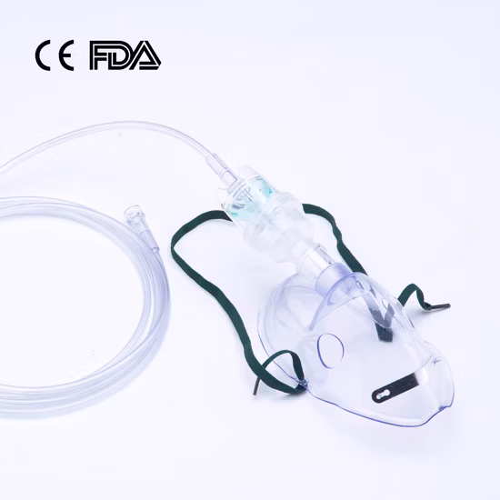 Bm&reg; High Quality Disposable Medical PVC Oxygen Mask with Tube ISO13485 CE FDA