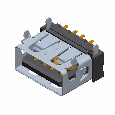 Connecteur à souder mini USB activé